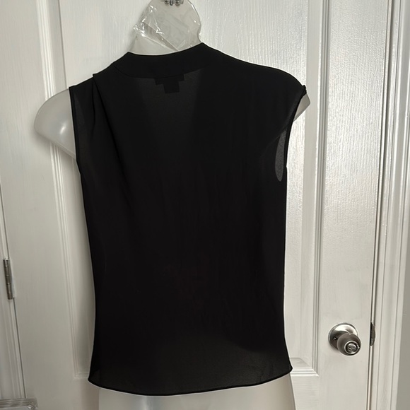 Elegant Black Wrap Top - Picture 3 of 3